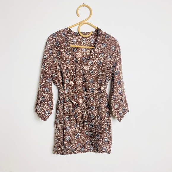 Matta NYC 3/4 sleeve tie waist blouse - Picture 3 of 12